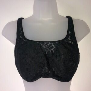 Cleo by Panache Black Lace Sofia Bra 34E